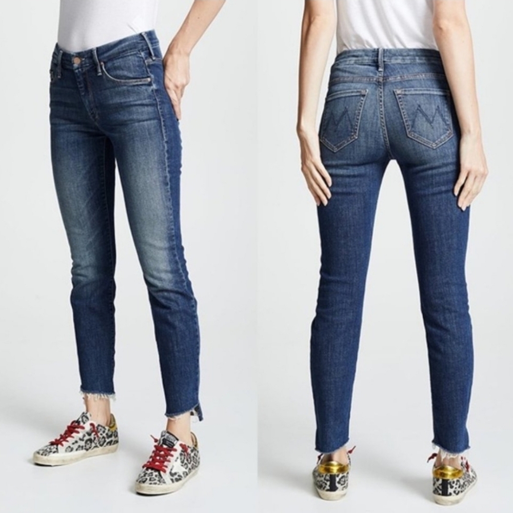 Mother Denim The Looker Ankle Step Fray